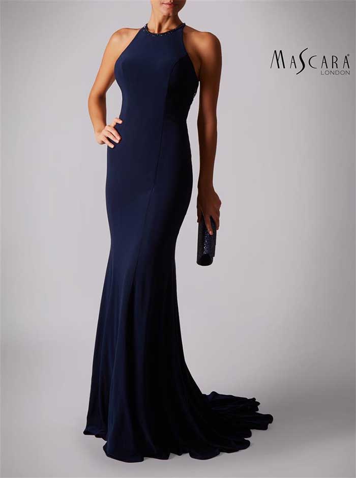 MC181360G Dress - Navy (Mascara)